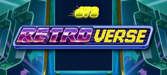 Tampilan visual game slot RetroVerse dengan nuansa arcade modern